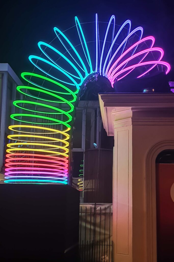Best Festivals in Amsterdam 2024 - a rainbow light installation