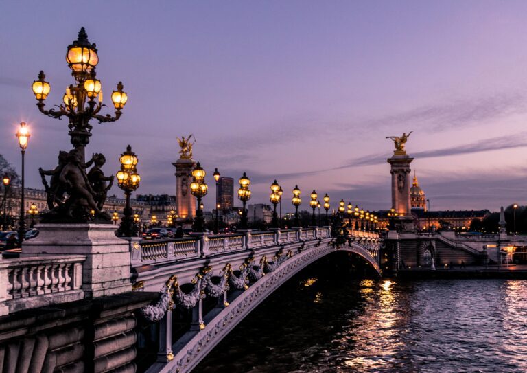 Paris on a budget - view of a Paris bridge
