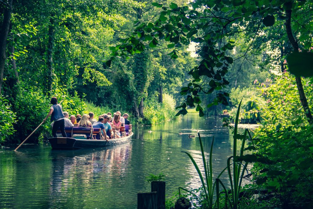 Tagesausflug in den Spreewald: eine Bootstour entlang des Flusses im Spreewald